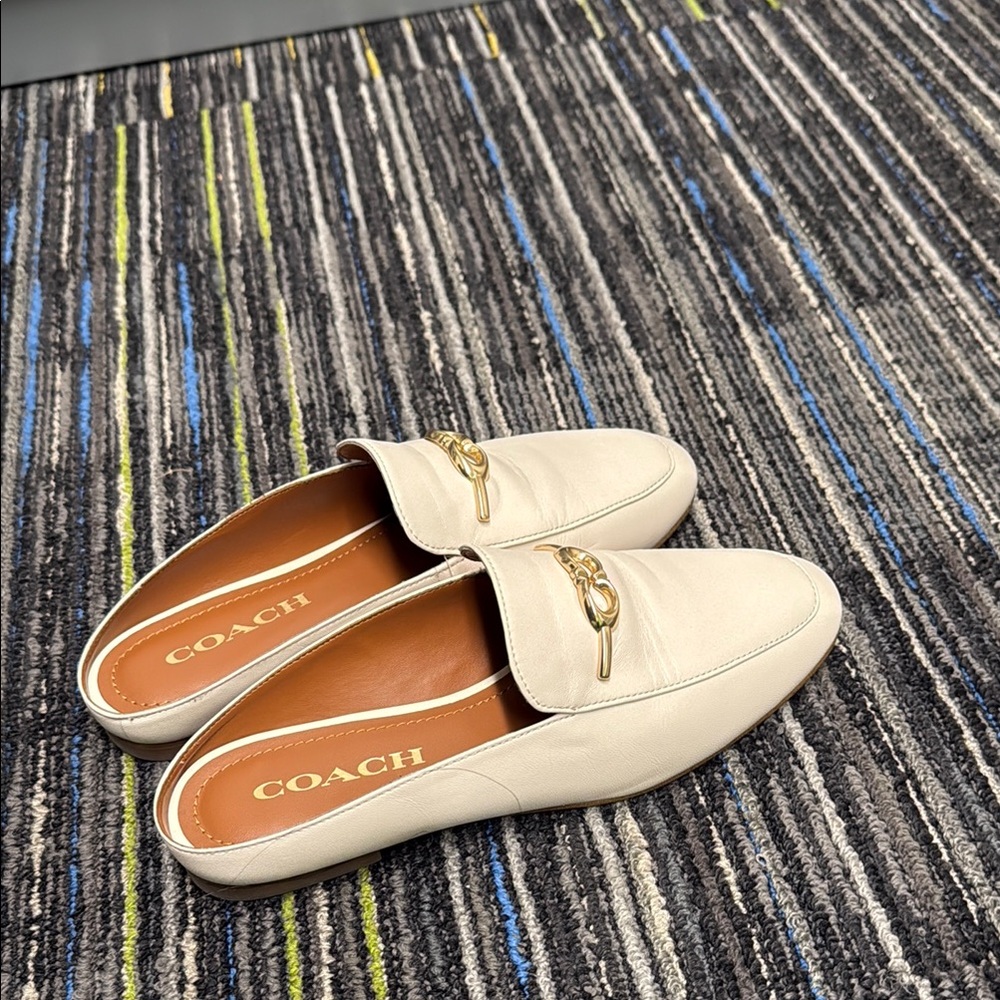 Coach Sienna Slide Loafers - chalk size 5 - Picture 8 of 10